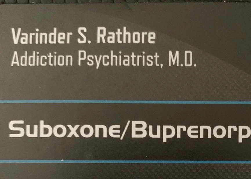 Suboxone/Buprenorphine Treatment of Albany: Varinder S. Rathore, M.D.